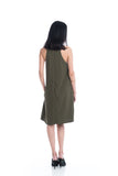 Evie Trapeze Dress in Olive