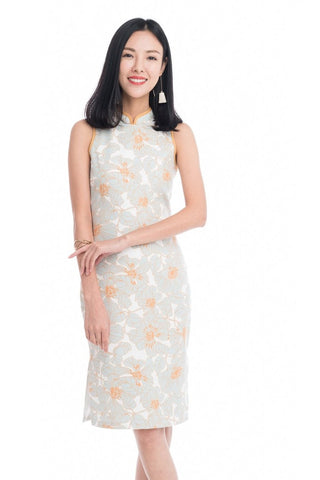Renne Classic Cheongsam in Cream