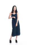 Cara Strappy Midi Slip in Navy