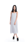 Cara Strappy Midi Slip in Grey
