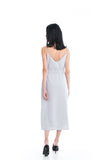 Cara Strappy Midi Slip in Grey