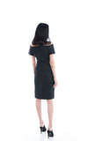 Layla Classic Off Shoulder Dress in Black