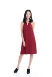 Evie Trapeze Dress in Red