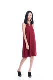 Evie Trapeze Dress in Red