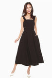 Jermaine Fit & Flare Dress in Black