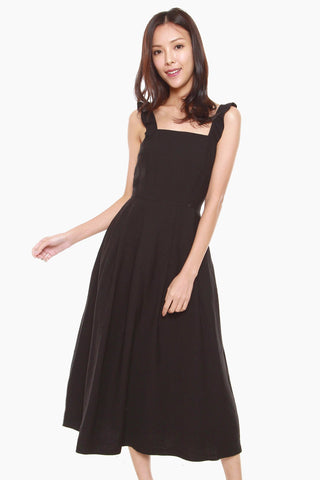Jermaine Fit & Flare Dress in Black