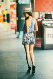 Tammy Abstract Monochrome Skorts - Mint Ooak - Skorts - 4