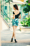 Mika Palm Leaf Print Skirt - Mint Ooak - Skirt - 5