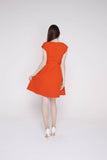 Gracia Side tie Skater in Red
