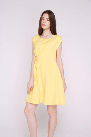 Gracia Side tie Skater in Sunshine
