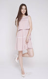 Alvery Crop Top Skater in Blush