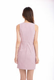 Rye Ruffle Peplum in Dusty Pink