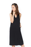 Delia Pina Shift Midi In Black