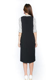 Delia Pina Shift Midi In Black