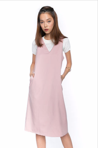 Dlia Pina Shift Midi In Blush