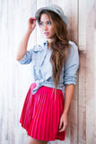 Christy Pleated Skorts In Red - Mint Ooak - Skorts - 2