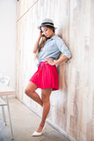 Christy Pleated Skorts In Red - Mint Ooak - Skorts - 3