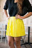 Christy Pleated Skorts In Lime - Mint Ooak - Skorts - 5