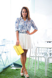 Christy Pleated Skorts In White - Mint Ooak - Skorts - 3