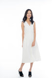 Button Pocket Midi in White
