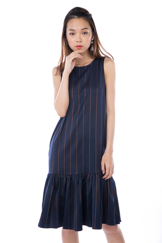 Julia Swing Mermaid in Navy Stripes