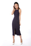 Chanelle Centre Split Maxi in Deep Purple
