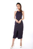Chanelle Centre Split Maxi in Deep Purple