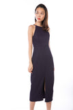 Chanelle Centre Split Maxi in Deep Purple