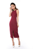 Chanelle Centre Split Maxi in Wine