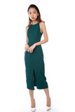 Chanelle Centre Split Maxi in Forest