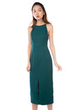 Chanelle Centre Split Maxi in Forest