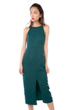 Chanelle Centre Split Maxi in Forest
