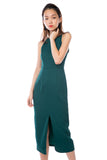Chanelle Centre Split Maxi in Forest