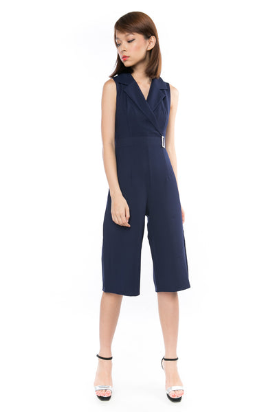 That Chic Buckle Romper in Blue - Mint Ooak - One-piece, Romper, - 1