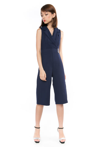 That Chic Buckle Romper in Blue - Mint Ooak - One-piece, Romper, - 1