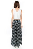 Bestly Abstract Print Wide Leg Pants In Blue - Mint Ooak - Bottom - 6