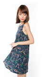 Deborah Floral Trapeze dress - Mint Ooak - Dress - 2