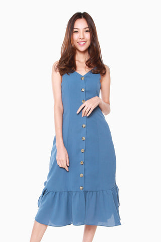Camilia Reversible Dress in Powder Blue