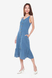 Camilia Reversible Dress in Powder Blue