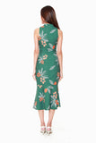 Giselle Cheongsam Peplum Dress in Forest