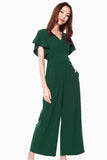 Sandy Wide Legged Jumpsuit in Forest