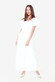 Sandy Wide Legged Jumpsuit in White