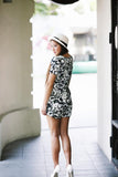 Tina Floral Sleeved Romper - Mint Ooak - Playsuit - 3