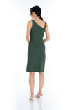 Savannah Toga Knotted Dress in Forest