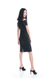 Layla Classic Off Shoulder Dress in Black