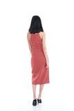 Heidi Cross-Over Dress in Salmon