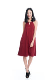 Evie Trapeze Dress in Red