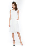 Maegan Crop Top Romper In White