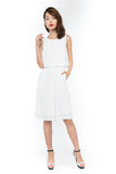 Maegan Crop Top Romper In White