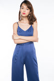 Ally Formal Sash Jumper in Sapphire Blue